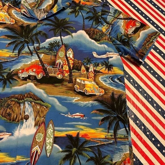Royal Creations Hawaiian Aloha Button Down Shirt - Picture 7 of 16